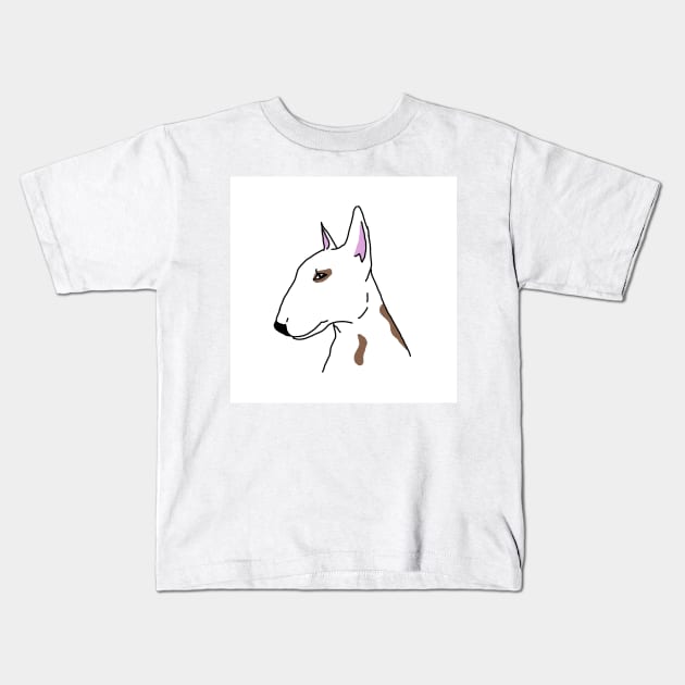 Bull terrier Kids T-Shirt by Noamdelf06